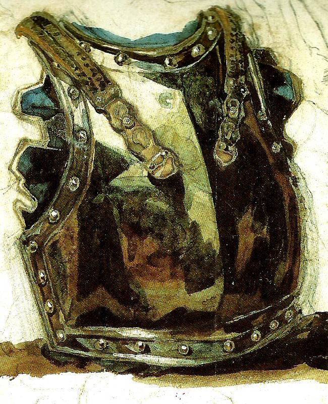 Theodore   Gericault etude de cuirasse oil painting image